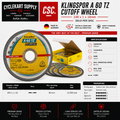Klingspor 100x1x16mm Cut off wheels