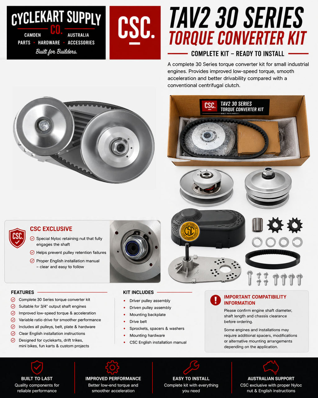 TAV2 30 Series Torque Converter Kit