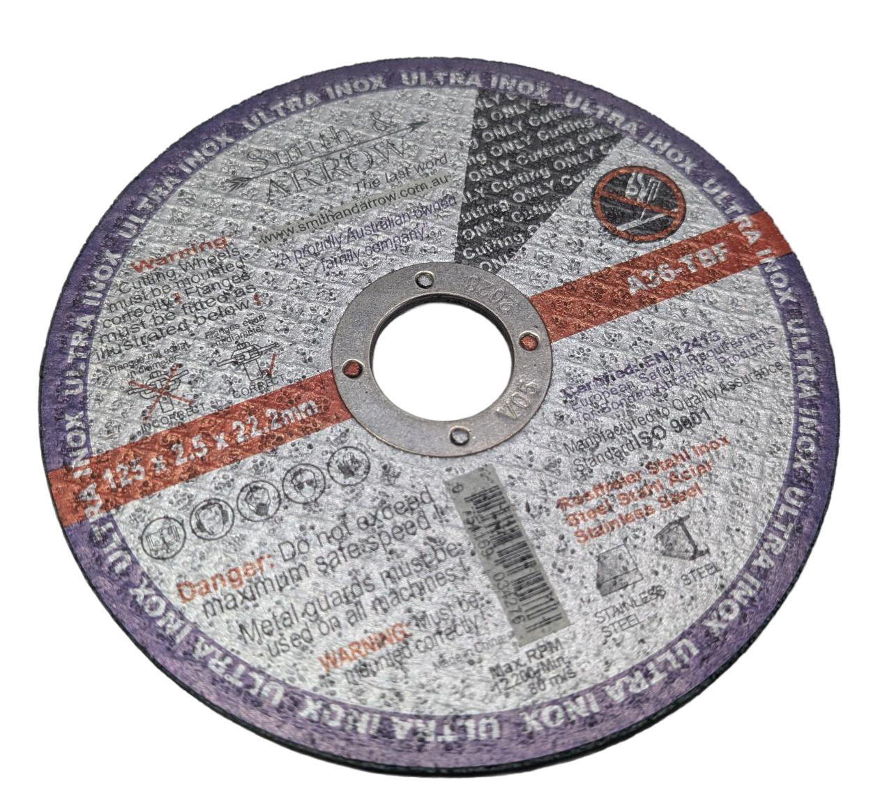 Ultra Inox Cutting Wheel – 125mm x 2mm x 22mm