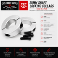 25mm Shaft Locking Collars - Pair