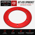 Cyclekart 61T #35 Sprocket – CNC Machined Aluminium