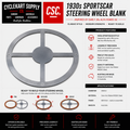 Alfa Style Steering Wheel Blank