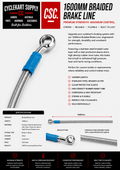 1600mm Long Brake Line