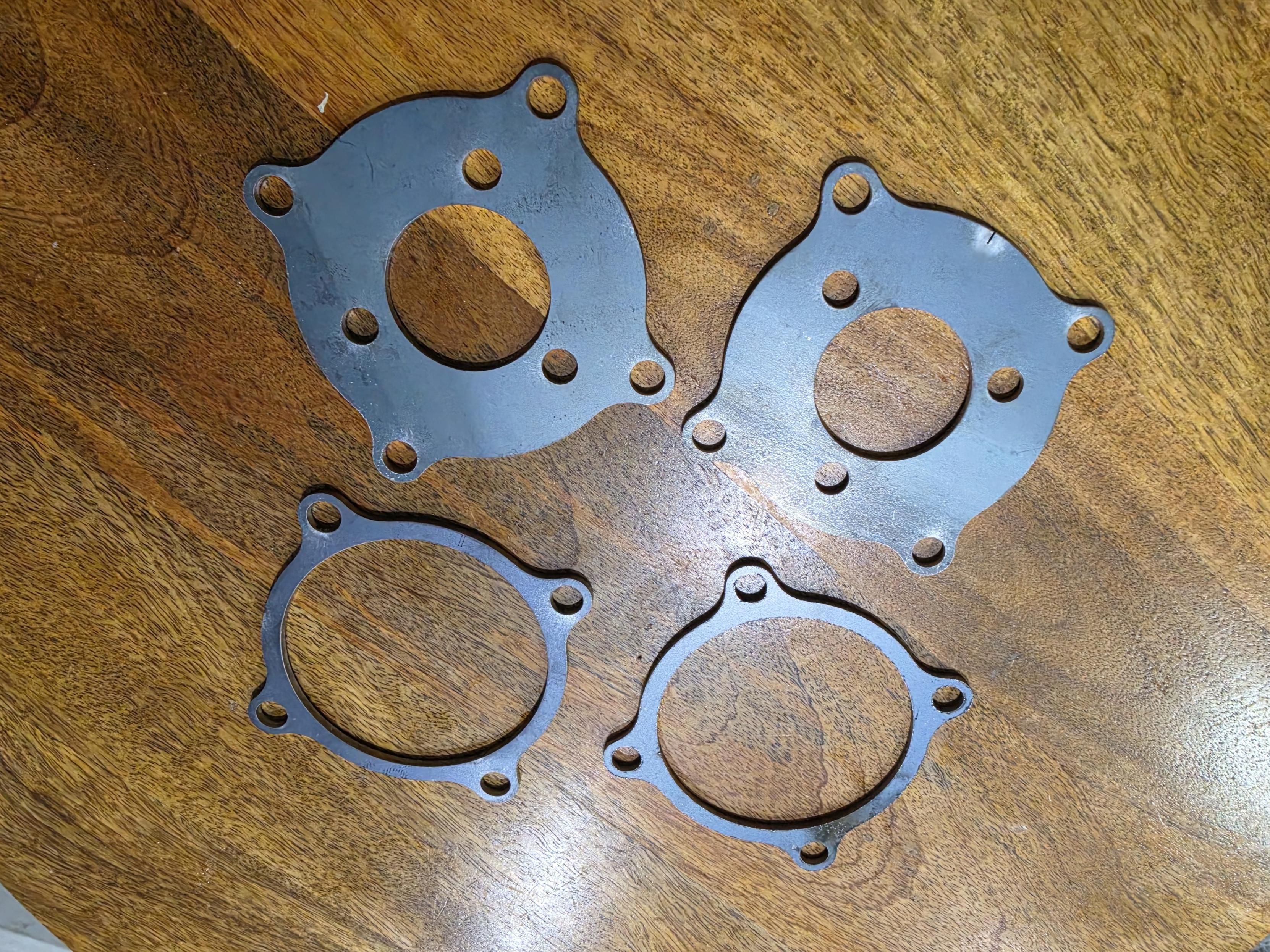 Pit bike wheel hub adapters