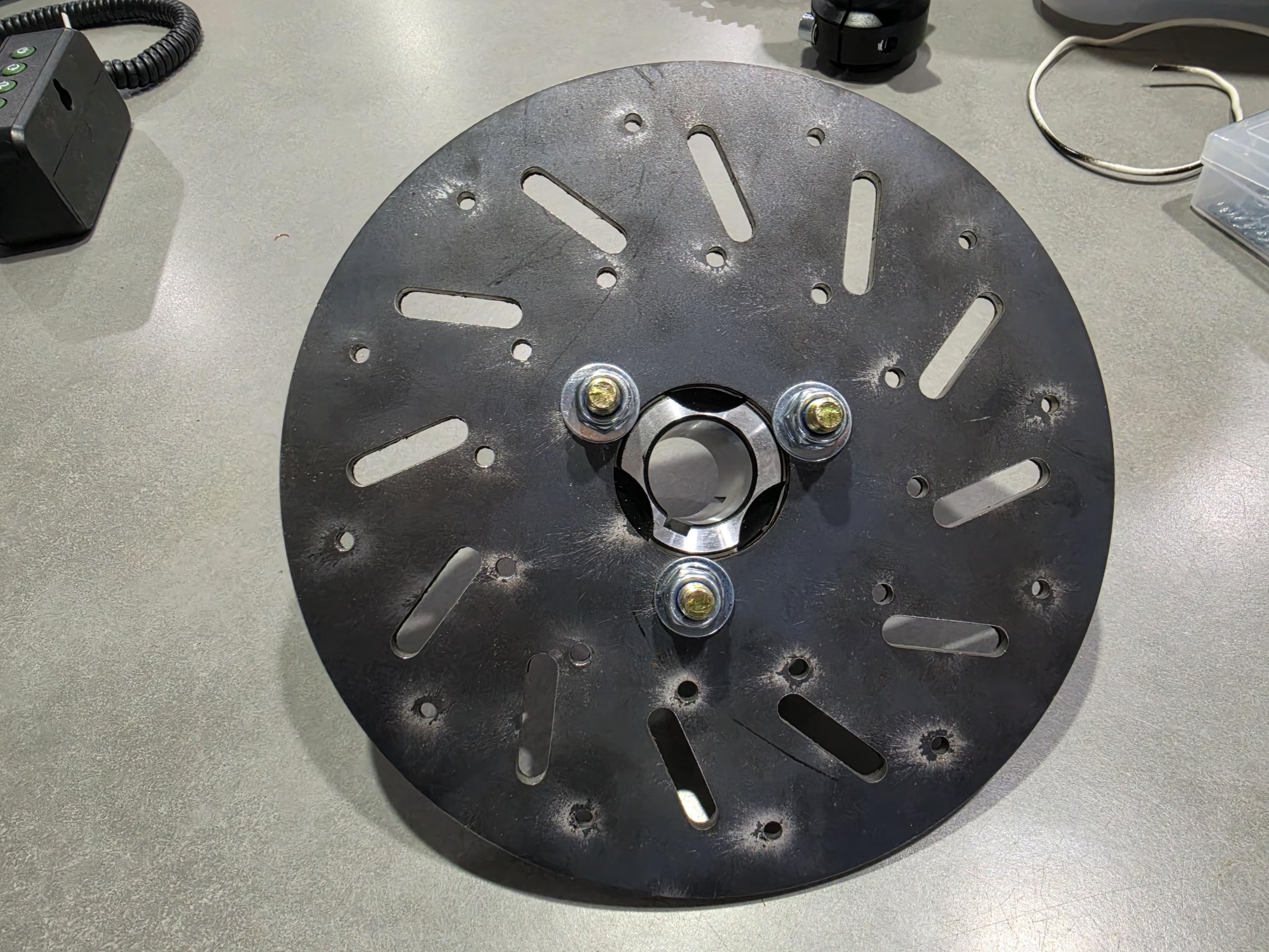 200mm Brake Disc and Hub Assembly - suits 25mm Axle