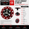 #35 61T Sprocket and Hub Combo
